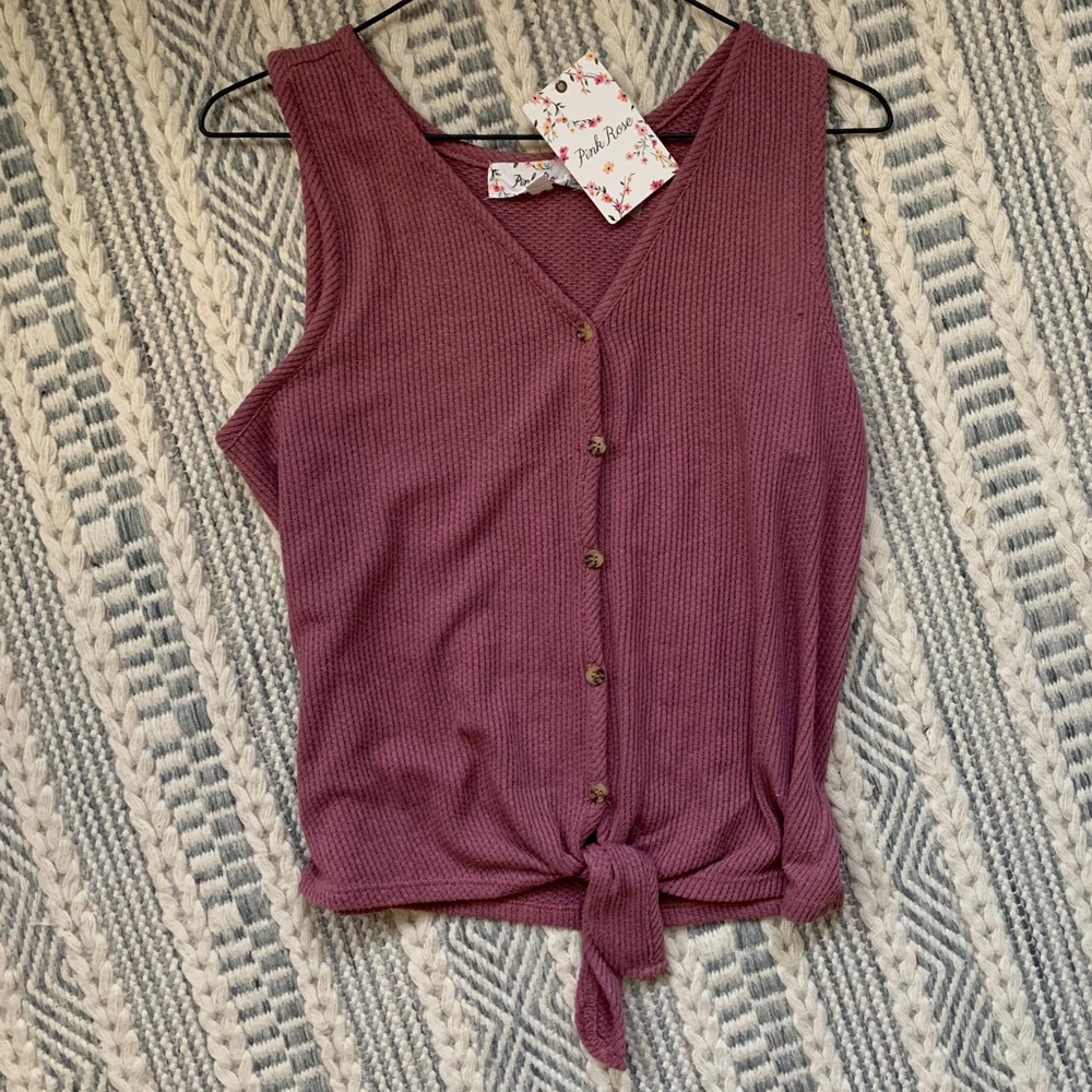 Pink Rose tank top
